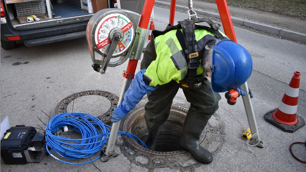 Erfahrenes Team für den Einbau der Messtechnik