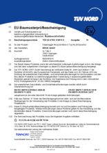 EU-Baumusterprüfbescheinigung "NivuLink Micro II / NivuLink Micro II Ex"