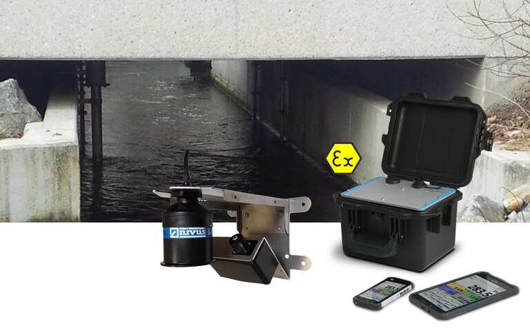 Berührungslose Durchflussmessung mit NivuFlow Mobile 550 Berührungslose Durchflussmessung mit NivuFlow Mobile 550