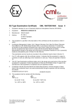 Type Examination Certificate "NIVUS R-8 & NIVUS R-16"