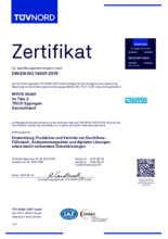 ISO Zertifikat 14001